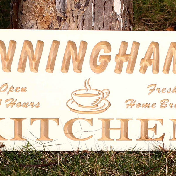 ADVPRO Name Personalized Kitchen Coffee Decor Wood Engraved Wooden Sign wpc0105-tm - Details 4