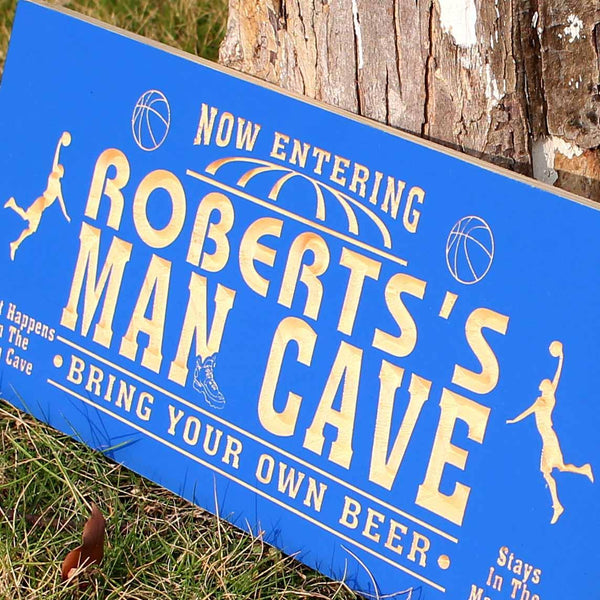 ADVPRO Name Personalized Basketball Man Cave Beer Bar Wood Engraved Wooden Sign wpc0109-tm - Details 6