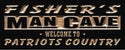 ADVPRO Name Personalized Man Cave Patriots Country Bar Wood Engraved Wooden Sign wpc0112-tm - Black