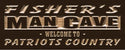 ADVPRO Name Personalized Man Cave Patriots Country Bar Wood Engraved Wooden Sign wpc0112-tm - Brown