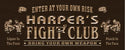ADVPRO Name Personalized Fight Club Game Room Man Cave Wood Engraved Wooden Sign wpc0116-tm - Brown