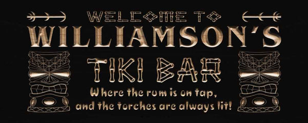 ADVPRO Name Personalized Tiki Bar Mask Beer Wood Engraved Wooden Sign wpc0134-tm - Black
