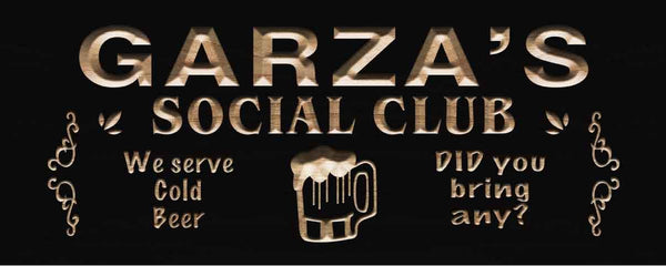 ADVPRO Name Personalized Social Club Hang Out Bar Wood Engraved Wooden Sign wpc0139-tm - Black