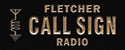 ADVPRO Personalized Your Call Sign Fletcher Radio On Air Wood Engraved Wooden Sign wpc0147-tm - Black