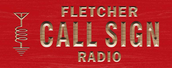 ADVPRO Personalized Your Call Sign Fletcher Radio On Air Wood Engraved Wooden Sign wpc0147-tm - Red