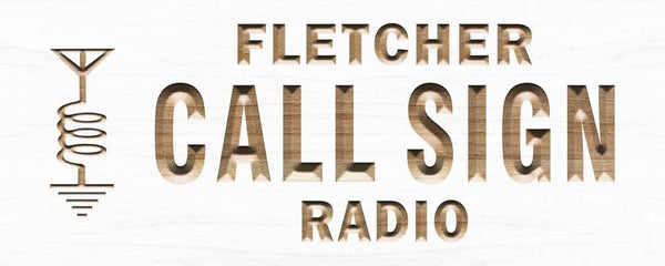 ADVPRO Personalized Your Call Sign Fletcher Radio On Air Wood Engraved Wooden Sign wpc0147-tm - White