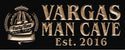 ADVPRO Name Personalized Man CAVE Party Time with Established Year Wood Engraved Wooden Sign wpc0160-tm - Black