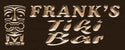 ADVPRO Name Personalized Tiki BAR Mask Wood Engraved Wooden Sign wpc0177-tm - Brown