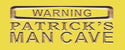 ADVPRO Name Personalized Man CAVE Warning Wood Engraved Wooden Sign wpc0182-tm - Yellow