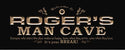 ADVPRO Name Personalized Man CAVE It's Your Break Wood Engraved Wooden Sign wpc0185-tm - Black