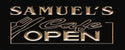ADVPRO Name Personalized CAF? Open Kitchen Bistro Decoration Wood Engraved Wooden Sign wpc0186-tm - Black