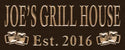 ADVPRO Name Personalized Grill House with Est. Year Bar Wood Engraved Wooden Sign wpc0208-tm - Brown