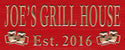 ADVPRO Name Personalized Grill House with Est. Year Bar Wood Engraved Wooden Sign wpc0208-tm - Red
