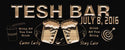 ADVPRO Name Personalized BAR with EST. Date Wood Engraved Wooden Sign wpc0213-tm - Black