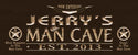 ADVPRO Name Personalized Man CAVE with EST. Year Wood Engraved Wooden Sign wpc0214-tm - Brown