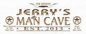 ADVPRO Name Personalized Man CAVE with EST. Year Wood Engraved Wooden Sign wpc0214-tm - White