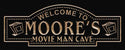 ADVPRO Name Personalized Movie Man CAVE Home Cinema Wood Engraved Wooden Sign wpc0216-tm - Black