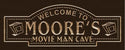 ADVPRO Name Personalized Movie Man CAVE Home Cinema Wood Engraved Wooden Sign wpc0216-tm - Brown