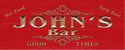 ADVPRO Name Personalized BAR Good Times Beer Wood Engraved Wooden Sign wpc0219-tm - Red