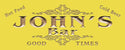 ADVPRO Name Personalized BAR Good Times Beer Wood Engraved Wooden Sign wpc0219-tm - Yellow