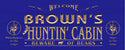 ADVPRO Name Personalized Hunting Cabin Man Cave Wood Engraved Wooden Sign wpc0220-tm - Blue
