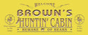 ADVPRO Name Personalized Hunting Cabin Man Cave Wood Engraved Wooden Sign wpc0220-tm - Yellow