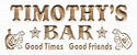 ADVPRO Name Personalized BAR Stars Good Times Good Friends Wood Engraved Wooden Sign wpc0236-tm - White