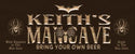 ADVPRO Name Personalized Man CAVE Hero Bring Your OWN 'Bear' Bat Spider Wood Engraved Wooden Sign wpc0239-tm - Brown