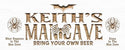 ADVPRO Name Personalized Man CAVE Hero Bring Your OWN 'Bear' Bat Spider Wood Engraved Wooden Sign wpc0239-tm - White