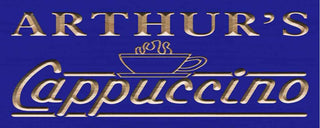 ADVPRO Name Personalized Cappuccino Coffee Shop Kitchen Gifts Wood Engraved Wooden Sign wpc0276-tm - Blue