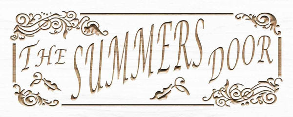 ADVPRO Name Personalized The Door Decoration Name Gifts Wood Engraved Wooden Sign wpc0355-tm - White