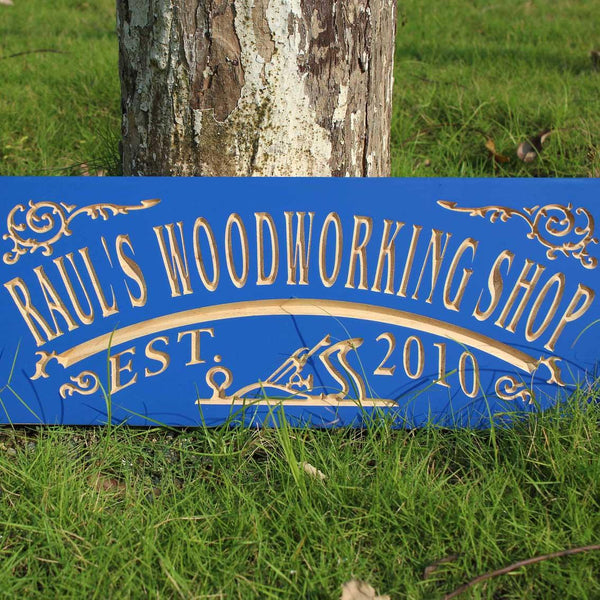 ADVPRO Name Personalized Woodworking Wood Shop Decoration Wood Engraved Wooden Sign wpc0356-tm - Details 4