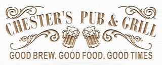 ADVPRO Name Personalized Pub & Grill Home Bar Gifts Wood Engraved Wooden Sign wpc0357-tm - White
