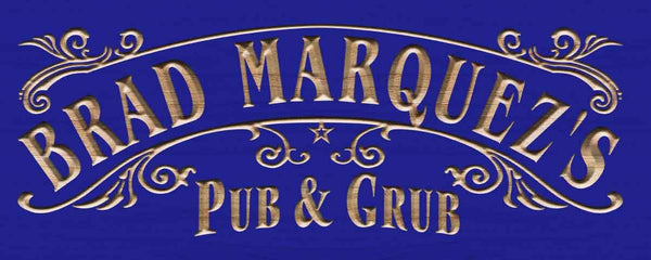 ADVPRO Name Personalized Pub & GRUB Club Home Bar Gifts Wood Engraved Wooden Sign wpc0358-tm - Blue