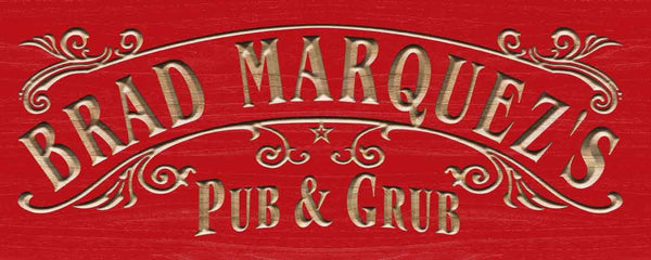 ADVPRO Name Personalized Pub & GRUB Club Home Bar Gifts Wood Engraved Wooden Sign wpc0358-tm - Red