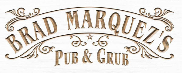 ADVPRO Name Personalized Pub & GRUB Club Home Bar Gifts Wood Engraved Wooden Sign wpc0358-tm - White