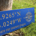 ADVPRO Compass Latitude Longitude Location Family Wedding Sign Wood Engraved Wooden Sign wpc0415-tm - Details 5