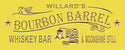 ADVPRO Bourbon Barrel Name Personalized Whiskey Bar Wood Engraved Wooden Sign wpc0420-tm - Yellow