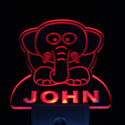 ADVPRO Elephant Personalized Name 3D LED Motion Sensor Night Light ws1001-tm - Red