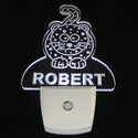 ADVPRO Leopard Personalized Night Light Baby Kids Name Day/Night Sensor LED Sign ws1002-tm - White