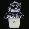 ADVPRO Baby Kids Lamb Personalized Night Light Baby Kids Name Day/Night Sensor LED Sign ws1003-tm - White