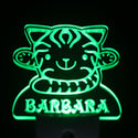 ADVPRO Cat Kitty Personalized Night Light Baby Kids Name Day/Night Sensor LED Sign ws1005-tm - Green