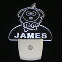 ADVPRO Dog Puppy Personalized Night Light Baby Kids Name Day/Night Sensor LED Sign ws1006-tm - White