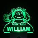 ADVPRO Monkey Personalized Night Light Baby Kids Name Day/ Night Sensor LED Sign ws1008-tm - Green