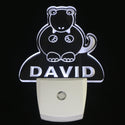 ADVPRO Tyrannosaurus Dinosaur Personalized Night Light Baby Kids Name Sensor LED Sign ws1012-tm - White