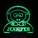 ADVPRO Sheep Personalized Night Light Baby Kids Name Day/Night Sensor LED Sign ws1013-tm - Green