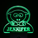 ADVPRO Sheep Personalized Night Light Baby Kids Name Day/Night Sensor LED Sign ws1013-tm - Green