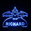 ADVPRO Pterodactyl Dinosaur Personalized Night Light Baby Kids Name Day Sensor LED Sign ws1017-tm - Blue