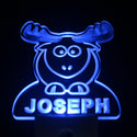 ADVPRO Elk Personalized Night Light Baby Kids Name Day/Night Sensor LED Sign ws1019-tm - Blue