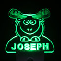 ADVPRO Elk Personalized Night Light Baby Kids Name Day/Night Sensor LED Sign ws1019-tm - Green